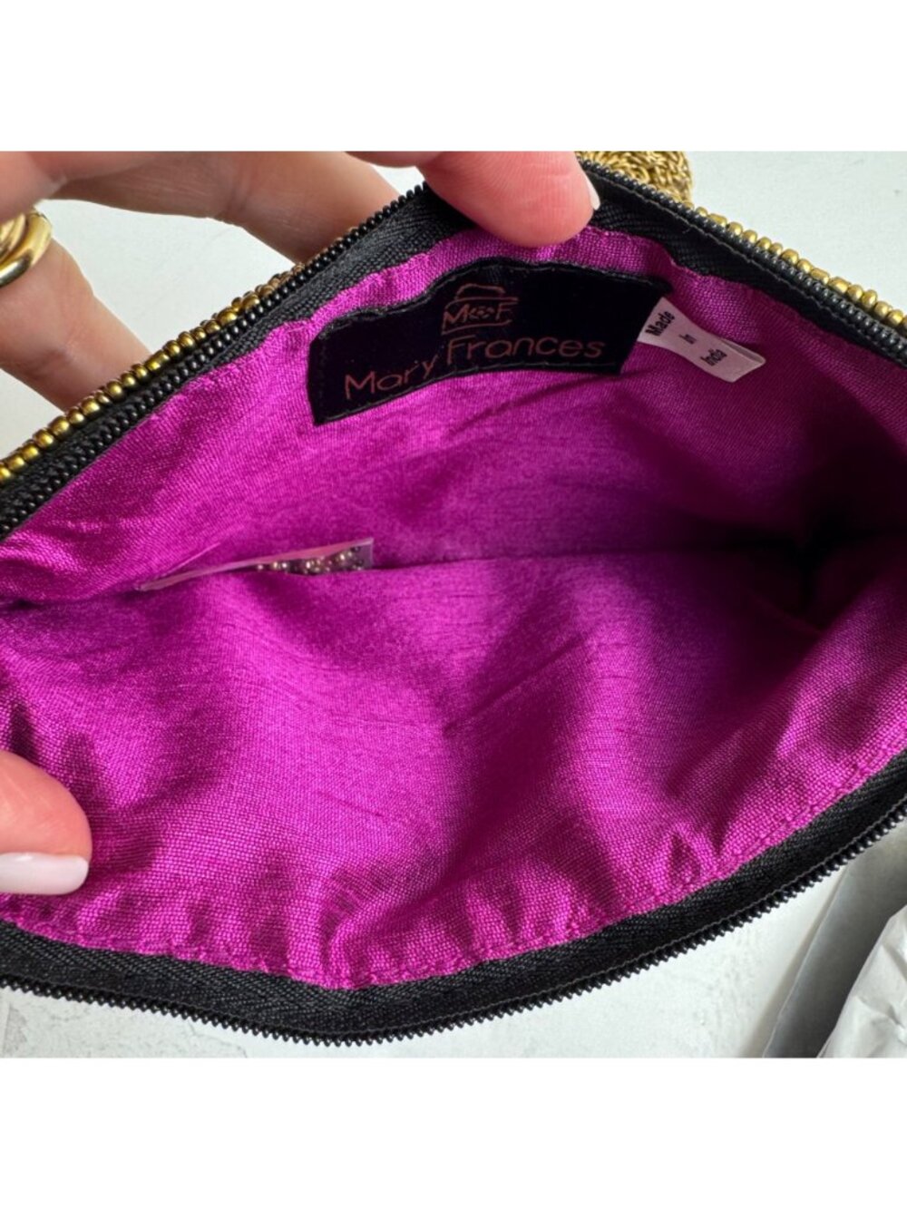 Mary Frances NEW Beaded Queen of Everything Crossbody Bag 8" x 5" Convertible - Picture 6 of 9